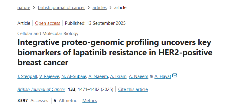 Aya Mohamed: Uncovering HER2 Loss as a Key Resistance Mechanism to T-DXd 3 Aya Mohamed