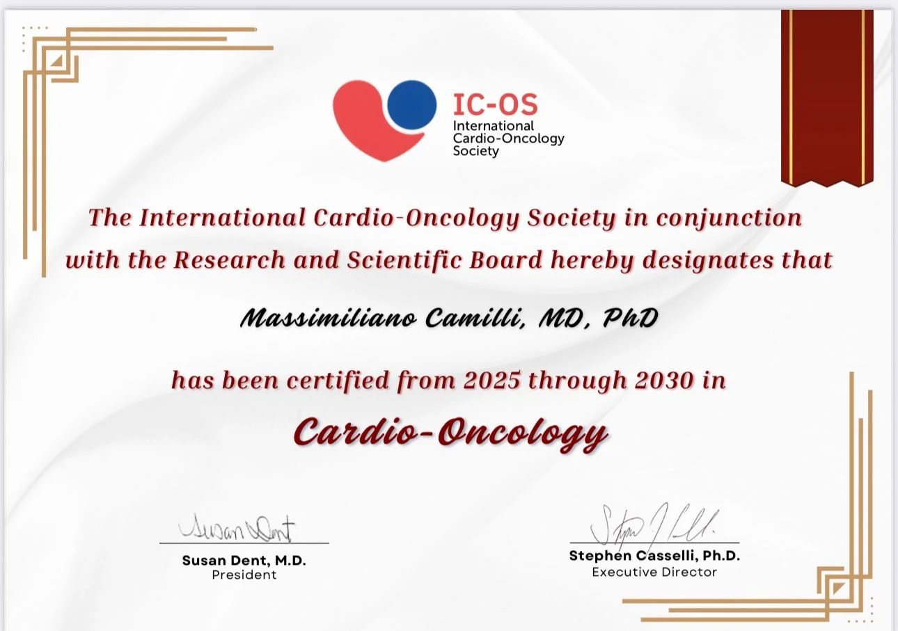 Massimiliano Camilli: Proud to be One of Italy’s First Certified Cardio-Oncologists