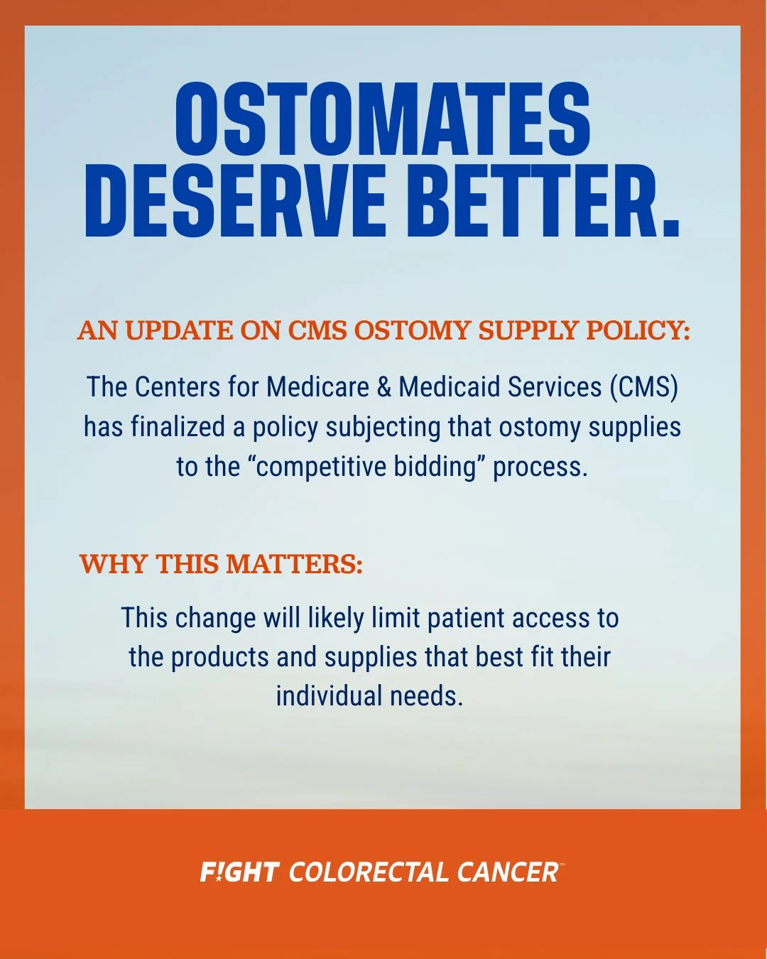 We’re Not Done Fighting for Ostomates - Fight Colorectal Cancer