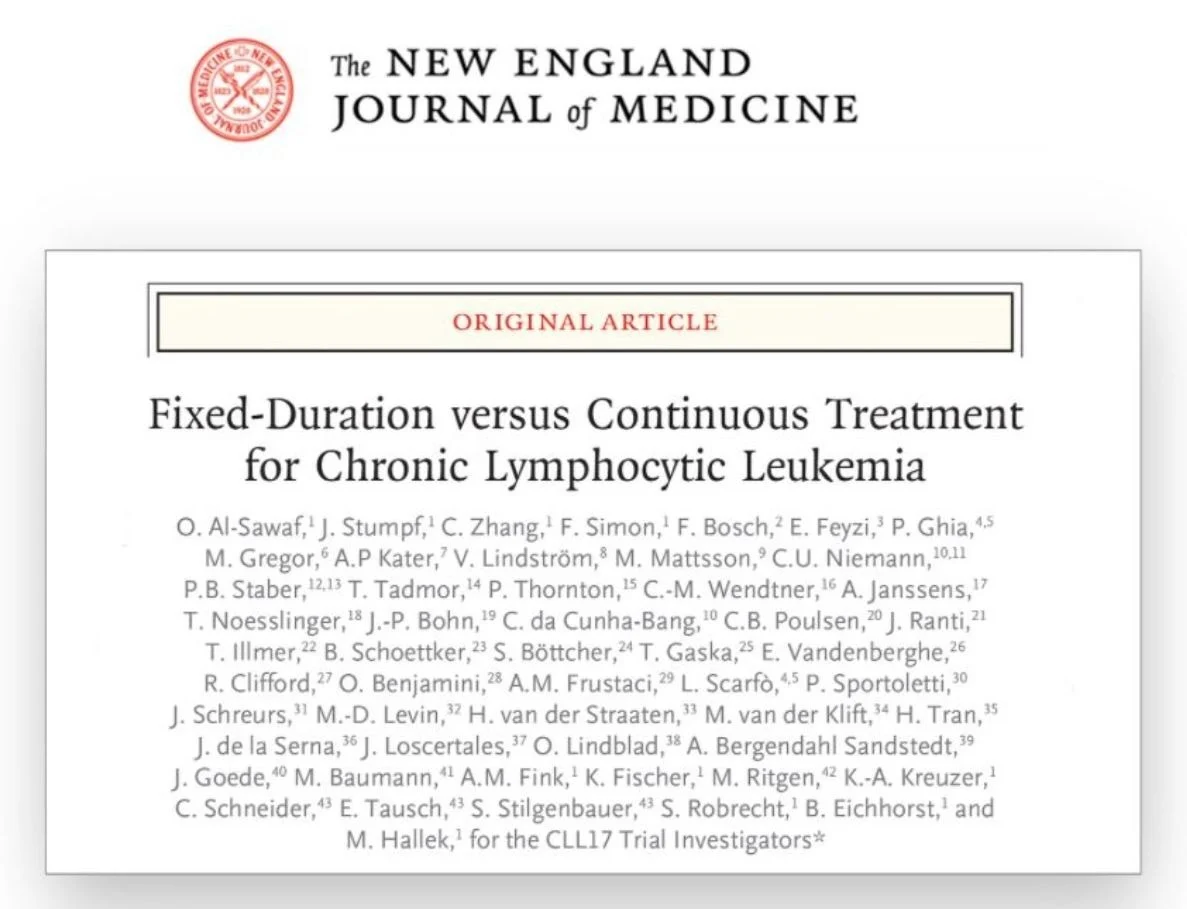 Michael Hallek: Fixed Duration versus Continuous Treatment for Chronic Lymphocytic Leukemia