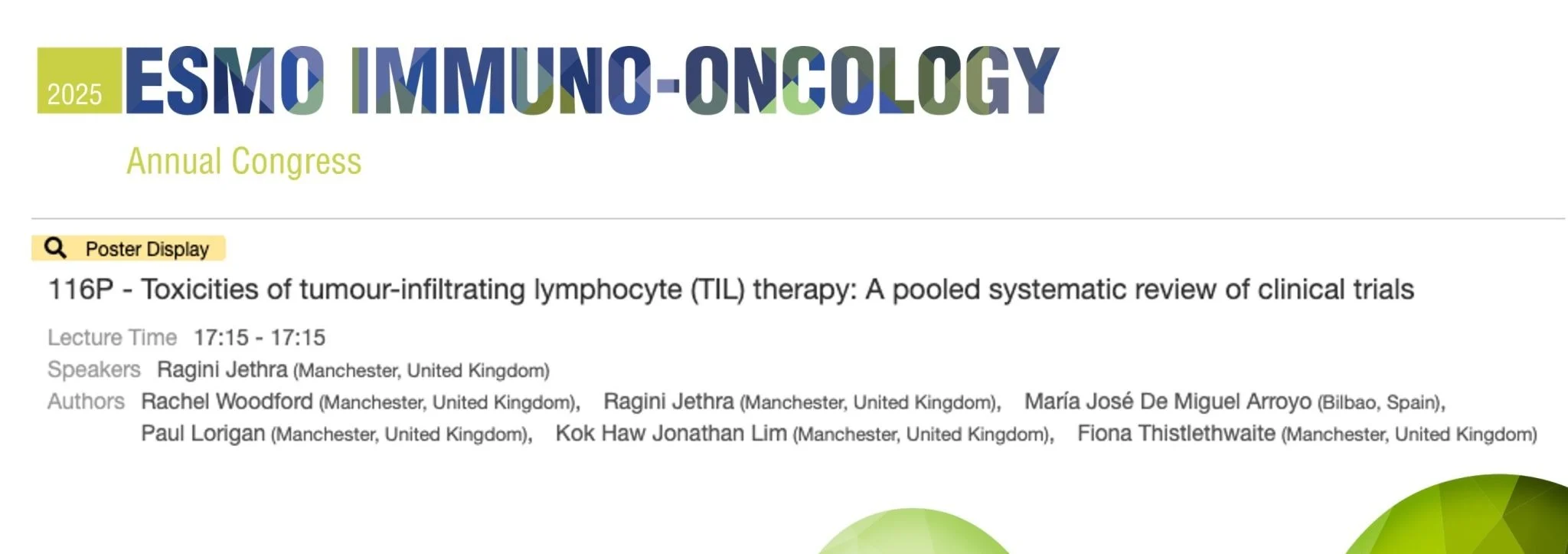Jonathan Lim: New Insights on TIL Therapy Safety to Be Presented at ESMOImmuno25