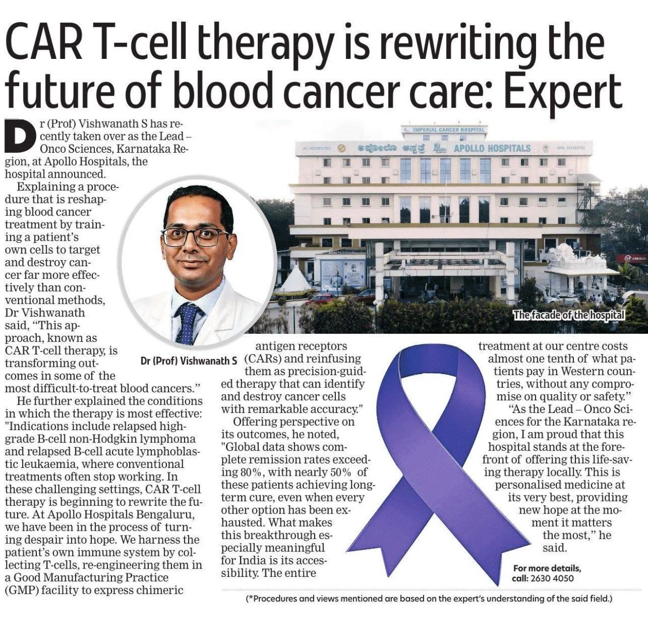 Vishwanath Sathyanarayanan: Insights on the Role of CAR T-Cell Therapy in Blood Cancer Care