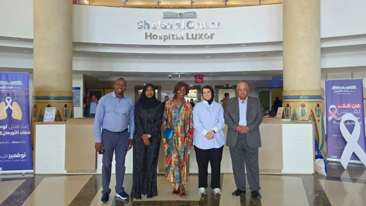 Miriam Mutebi Visited Shefa El Orman Cancer Center in Luxor