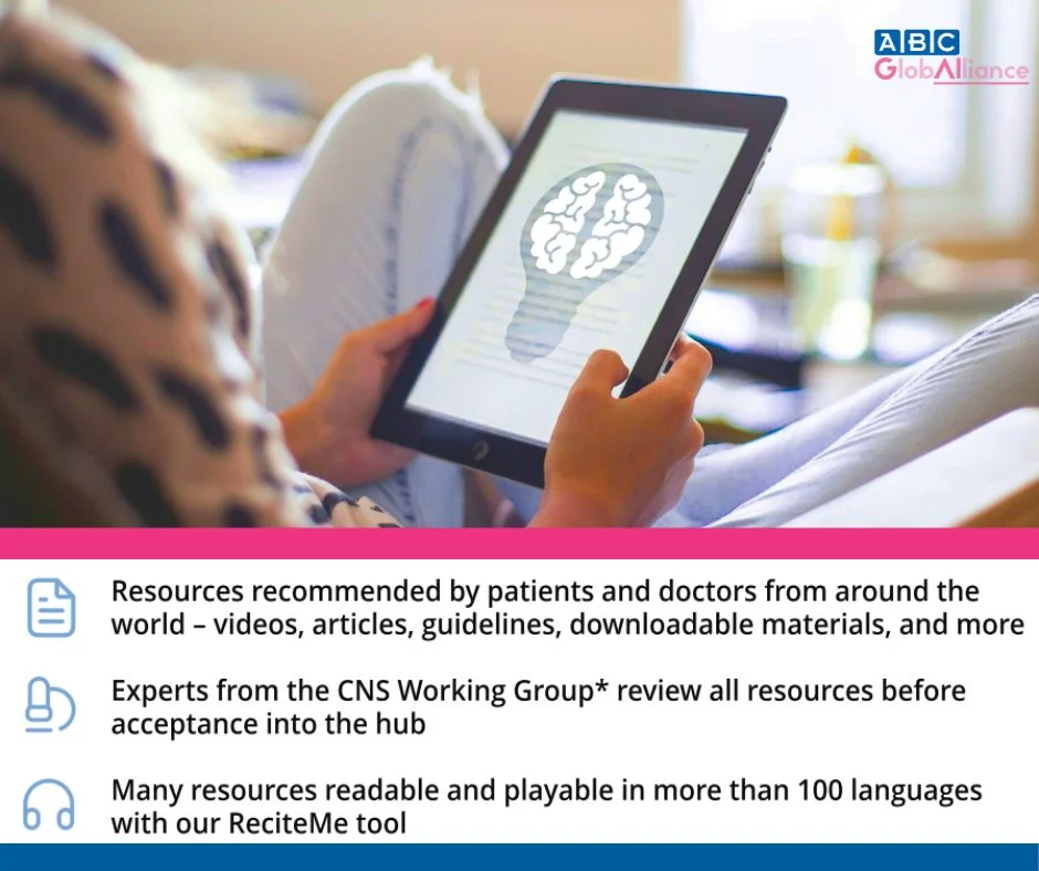 ABC Global Alliance Launches a New Resource Hub on CNS Metastases in Breast Cancer 2 ABC Global Alliance Launches a New Resource Hub on CNS Metastases in Breast Cancer