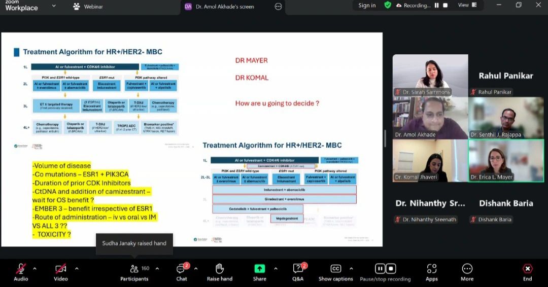 Nihanthy Sreenath: Wonderful Webinar on SABCS 2025 Updates with Amol Akhade 2 SABCS 2025