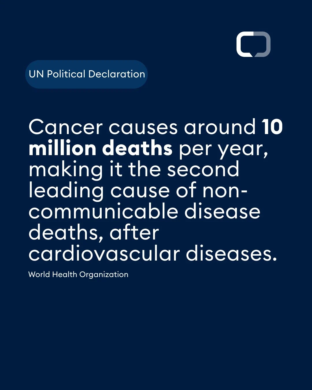 UICC Welcomes Adoption of the UN Political Declaration on NCDs and Mental Health 2 UICC Welcomes Adoption of the UN Political Declaration on NCDs and Mental Health