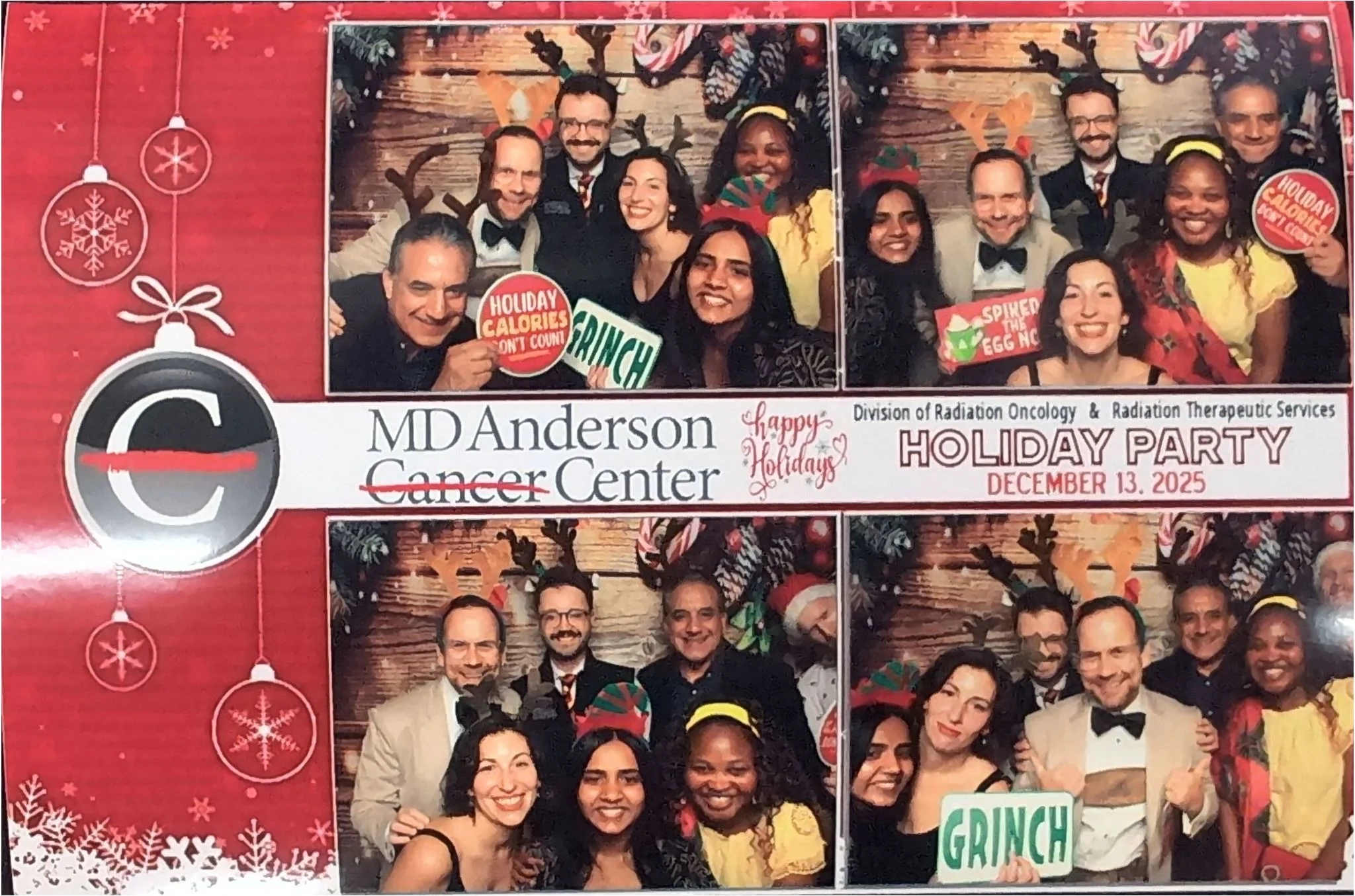 Heiko Enderling Shares Holiday Greetings With the PRiSM Lab Community at MD Anderson Cancer Center