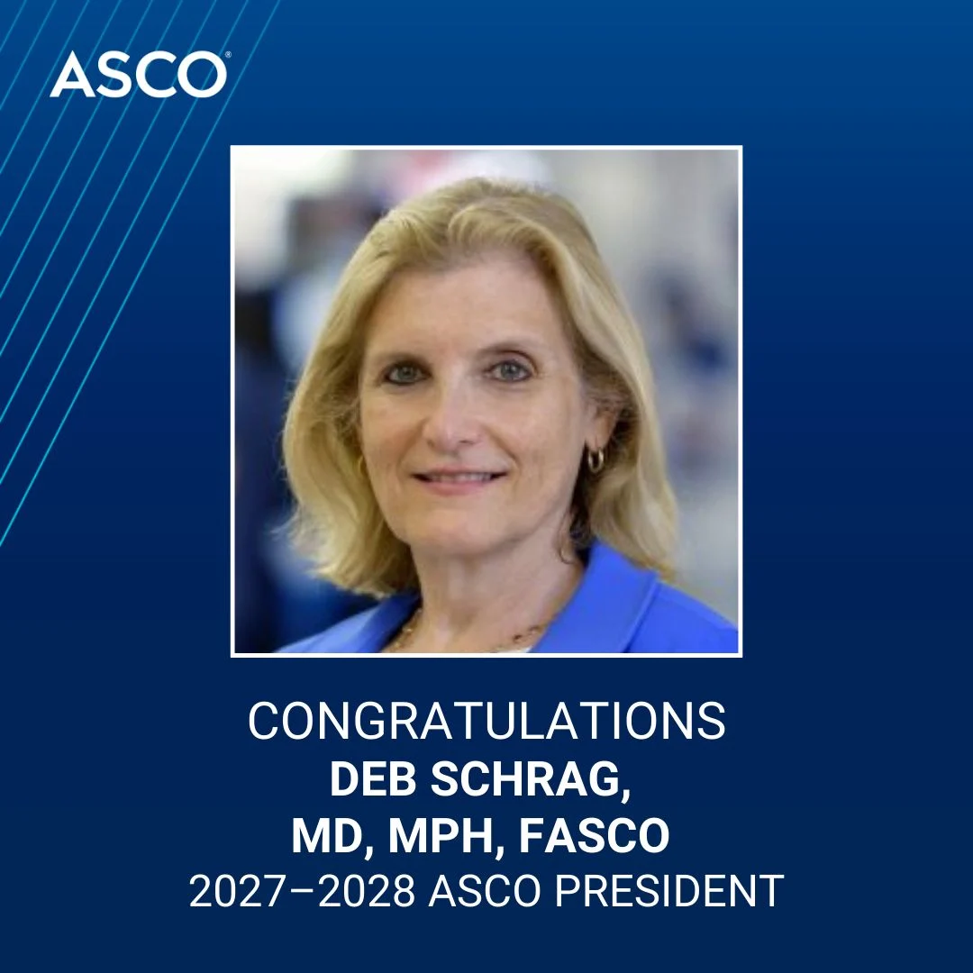 Robin Zon Congratulates Deb Schrag on Being Elected as ASCO President