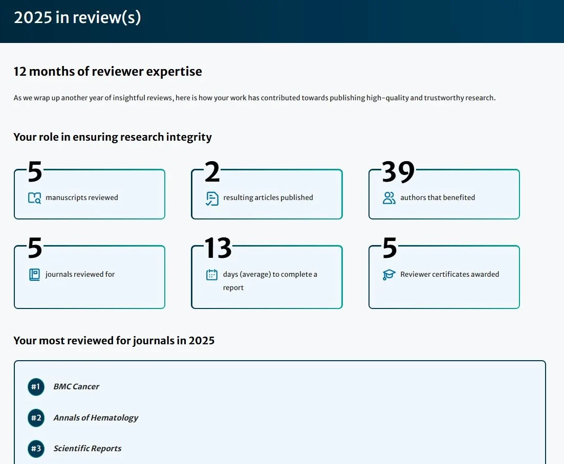 Jule Vásquez: Honored to Contribute to the Peer-Review Process in Oncology