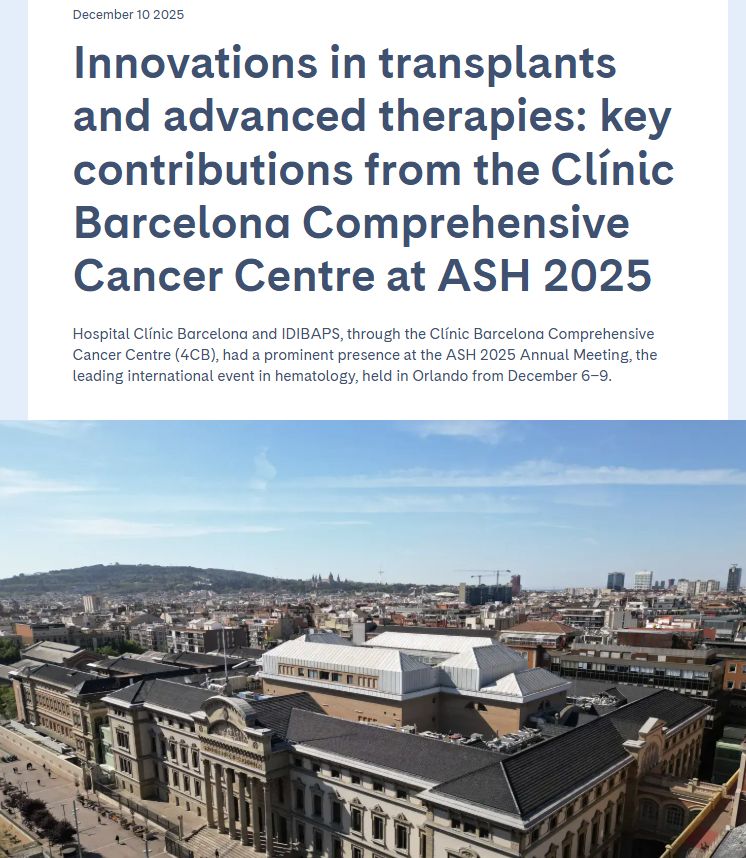 Aleix Prat: Amazing Week for the Clínic Barcelona Comprehensive Cancer Centre at ASH 2025 2 Aleix Prat: Amazing Week for the Clínic Barcelona Comprehensive Cancer Centre at ASH 2025