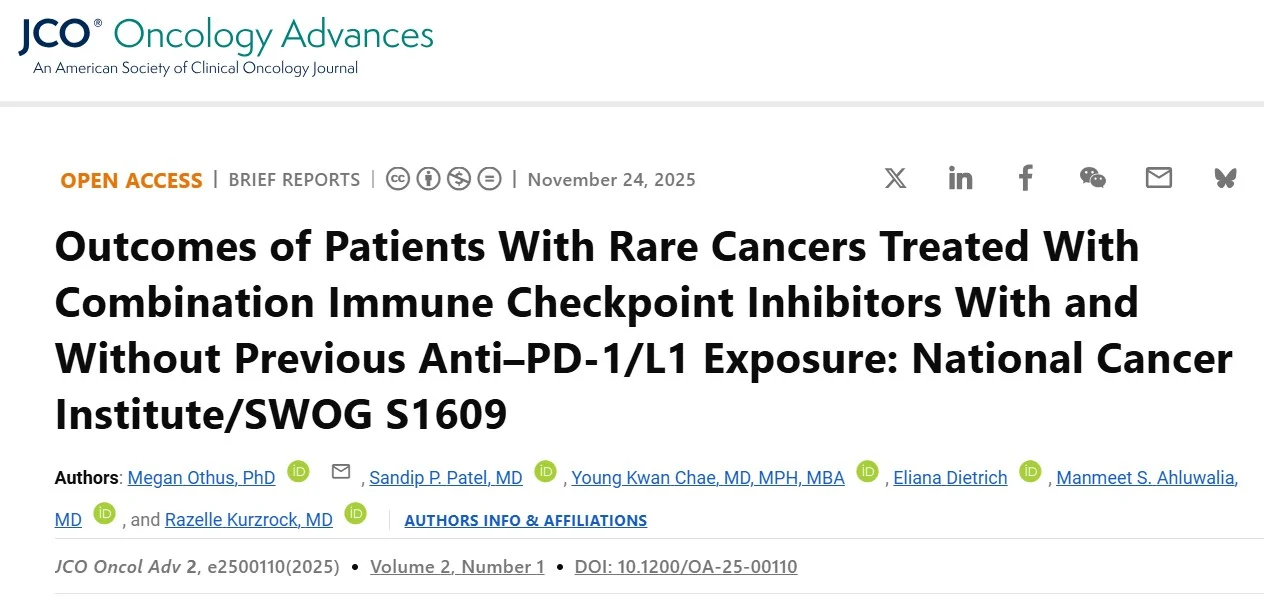 Razelle Kurzrock: Results from DART (NCI/SWOG)- Largest Immunotherapy Rare Cancer Trial