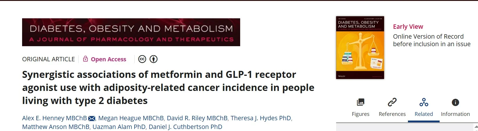 Nareg Varjabedian: Metformin With GLP-1 RAs Cut Cancer Risk and Mortality in Type 2 Diabetes