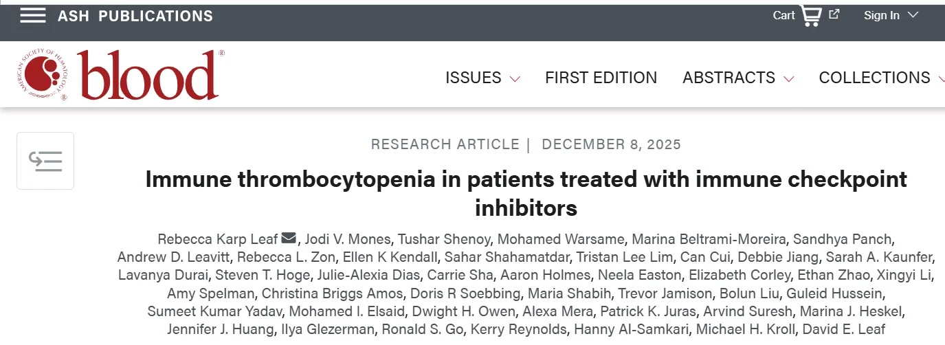 Yan Leyfman: New Data on Immune Checkpoint Inhibitor Associated ITP 2 Yan Leyfman: New Data on Immune Checkpoint Inhibitor Associated ITP