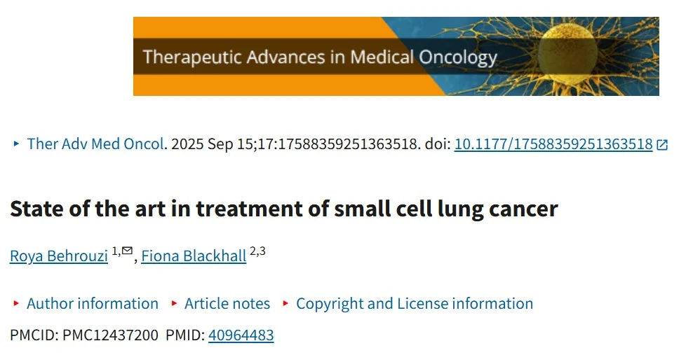 Hung Trinh: State of the Art Advances in Small Cell Lung Cancer Treatment 2 Hung Trinh: State of the Art Advances in Small Cell Lung Cancer Treatment