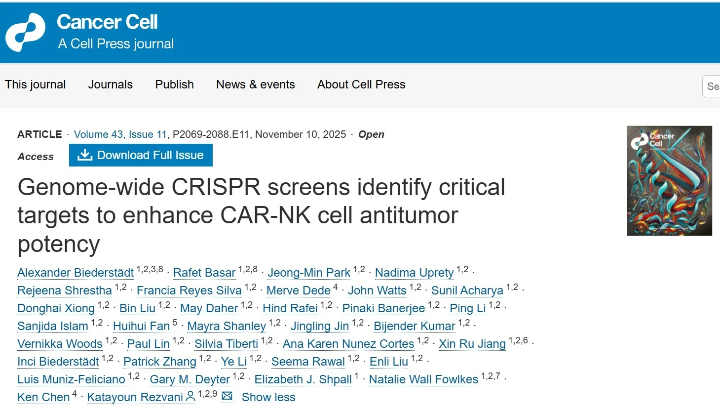 Ron DePinho: CRISPR Screens Uncover Key Targets to Boost CAR-NK Antitumor Potency 2 Ron DePinho: CRISPR Screens Uncover Key Targets to Boost CAR-NK Antitumor Potency