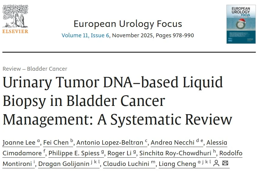 Liang Cheng: Urinary Tumor DNA in Bladder Cancer Management 2 Liang Cheng: Urinary Tumor DNA in Bladder Cancer Management