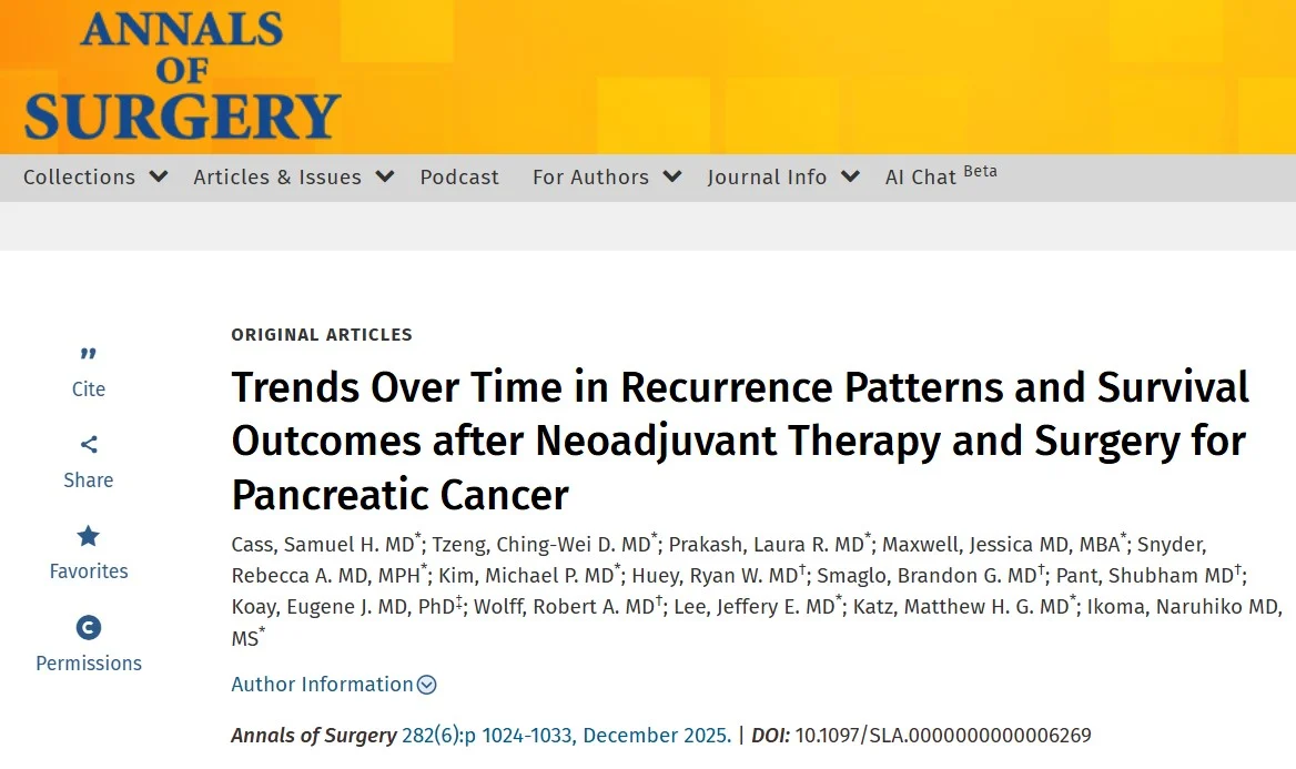 Nina Niu Sanford: Modern Neoadjuvant Therapy Shifts PDAC Recurrence Later 3 Nina Niu Sanford: Modern Neoadjuvant Therapy Shifts PDAC Recurrence Later