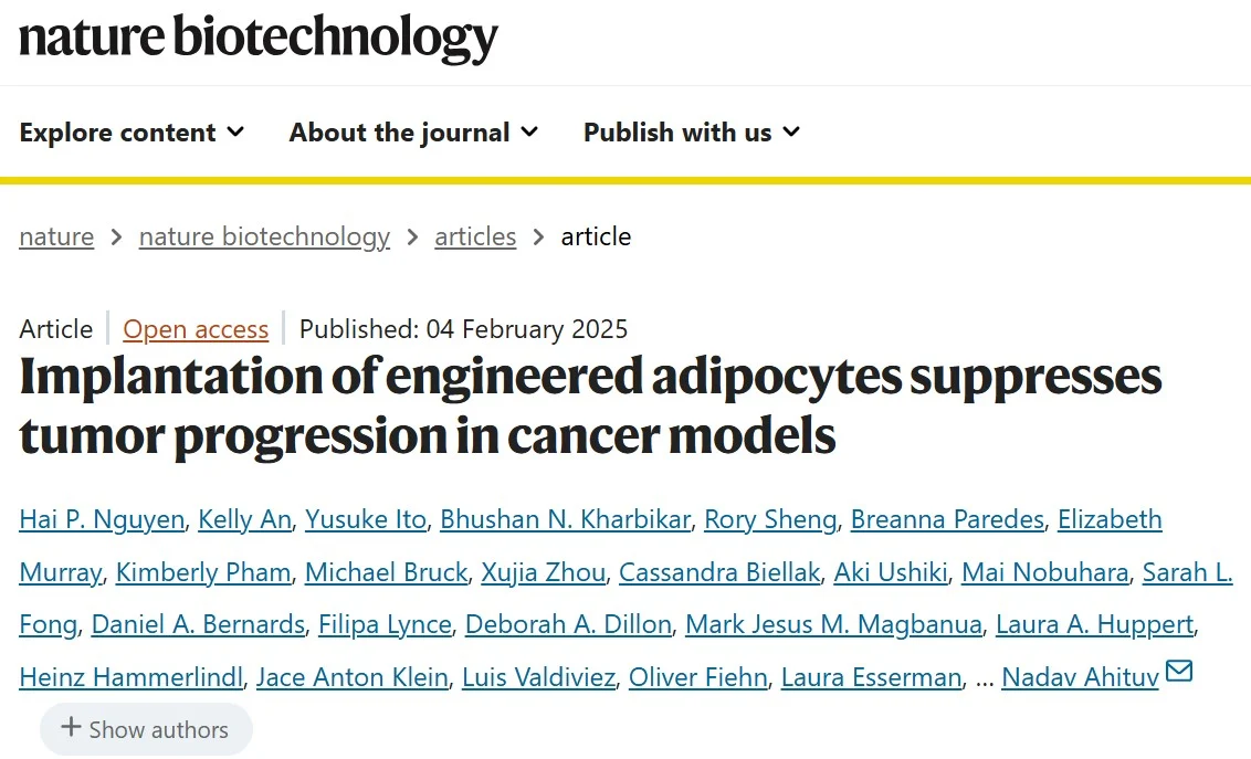 Yan Leyfman: Adipose Manipulation Transplantation as a New Cancer Therapy Platform 2 Yan Leyfman: Adipose Manipulation Transplantation as a New Cancer Therapy Platform