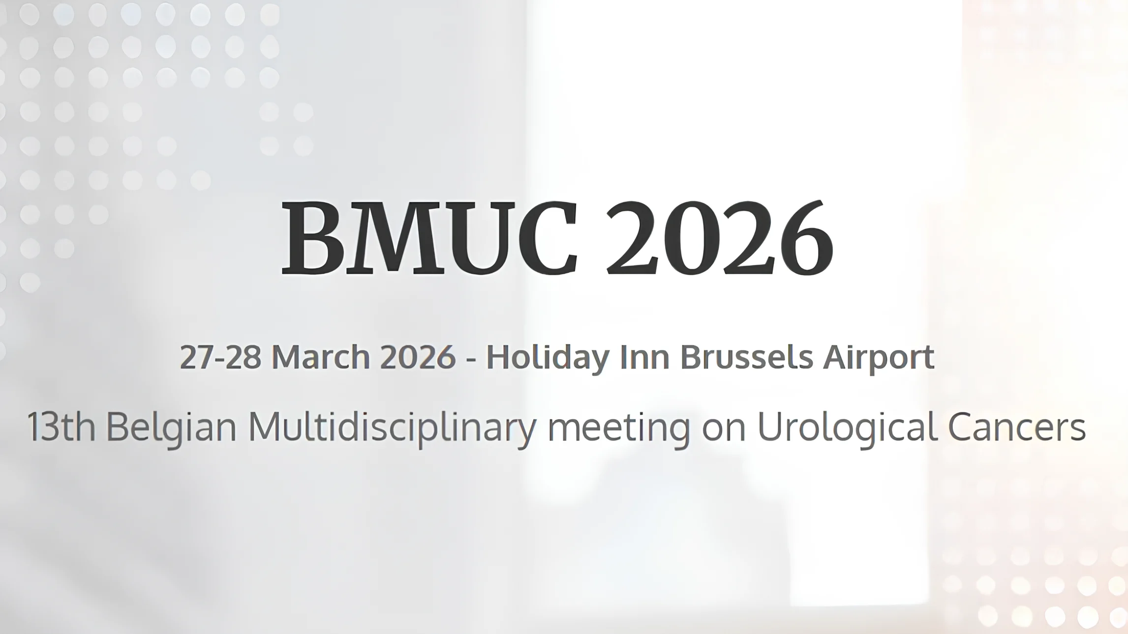 Belgian Multidisciplinary Meeting