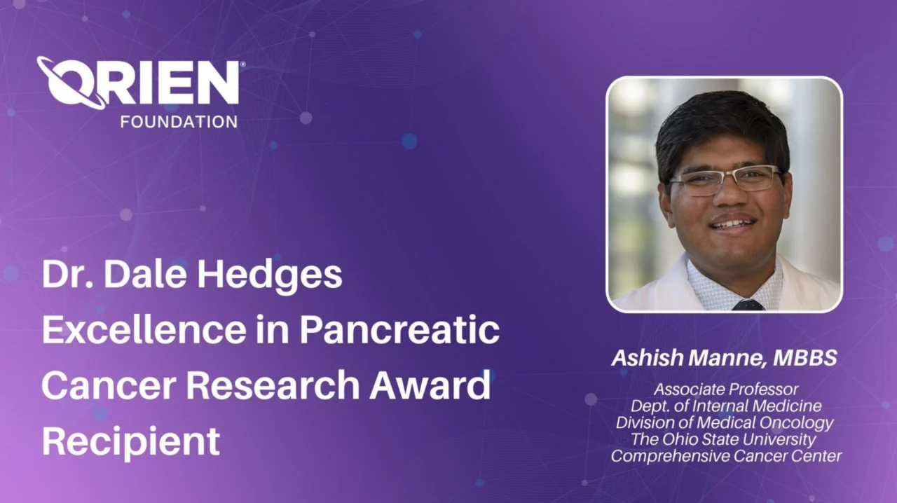 Ashish Manne Receives the Dr. Dale Hedges Excellence in Pancreatic Cancer Research Award – Aster Insights