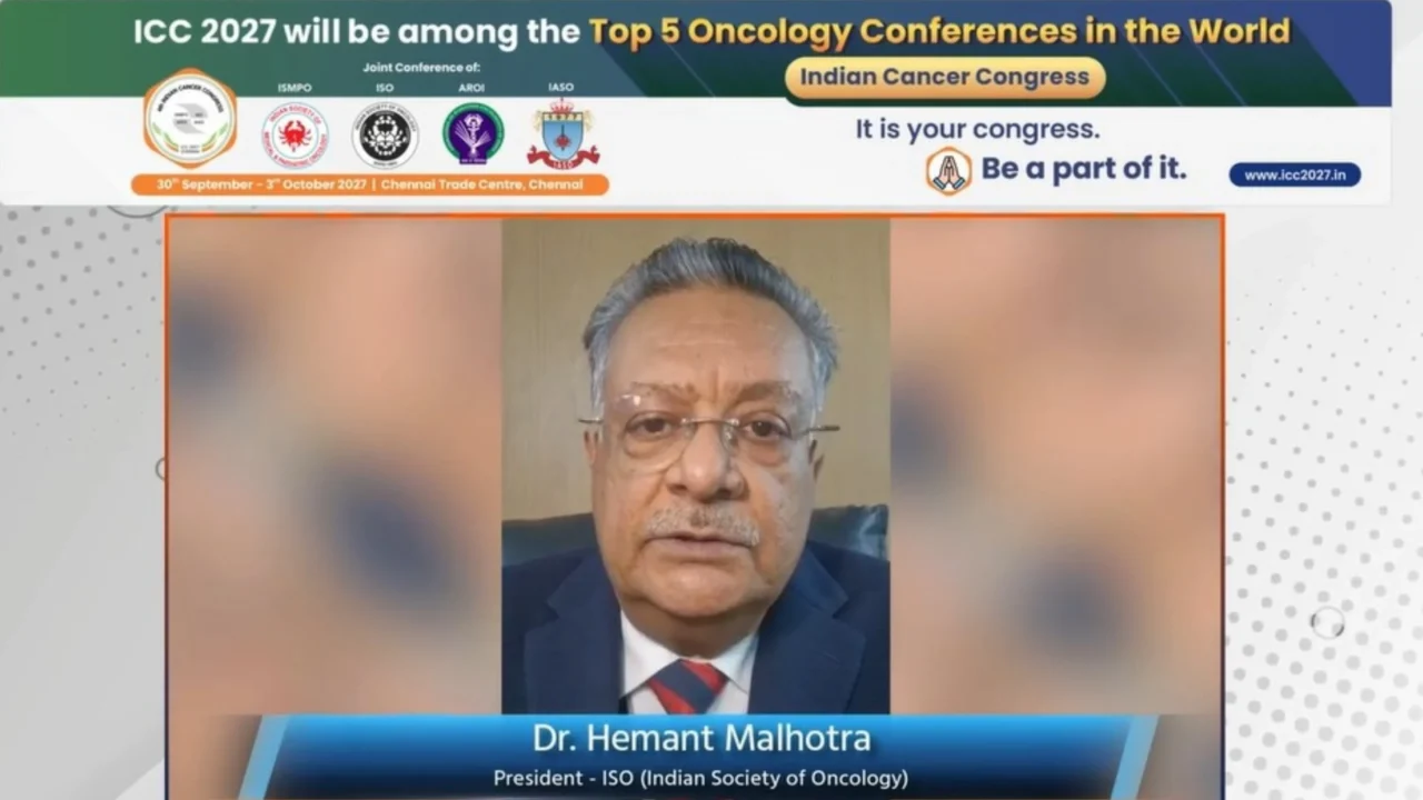 Raja Thirumalairaj: Indian Cancer Congress 2027 Invitation from Dr. Hemant Malhotra