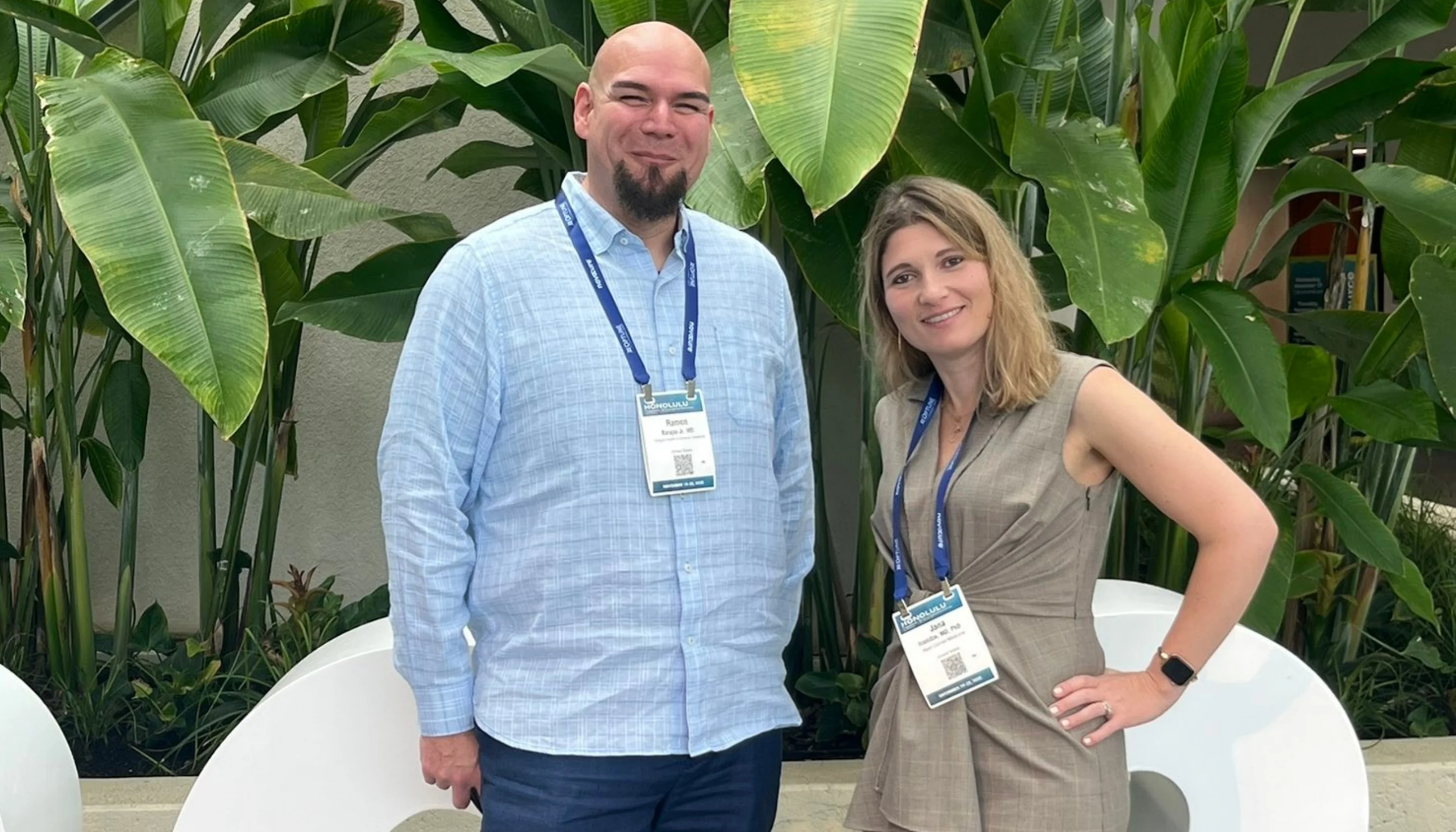 Jana Ivanidze and Ramon Barajas