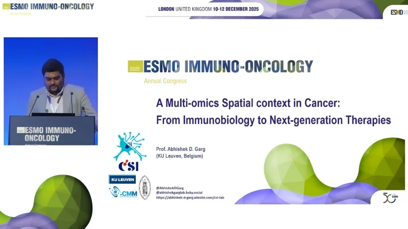 Abhishek Garg: AI and Spatial Immunology Insights for Colorectal Cancer at ESMOImmuno25