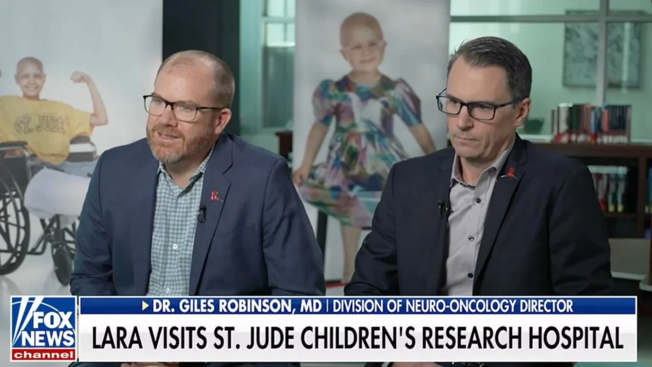 Giles Robinson: St. Jude’s Work in Childhood Cancer Featured on Fox News with Lara Trump