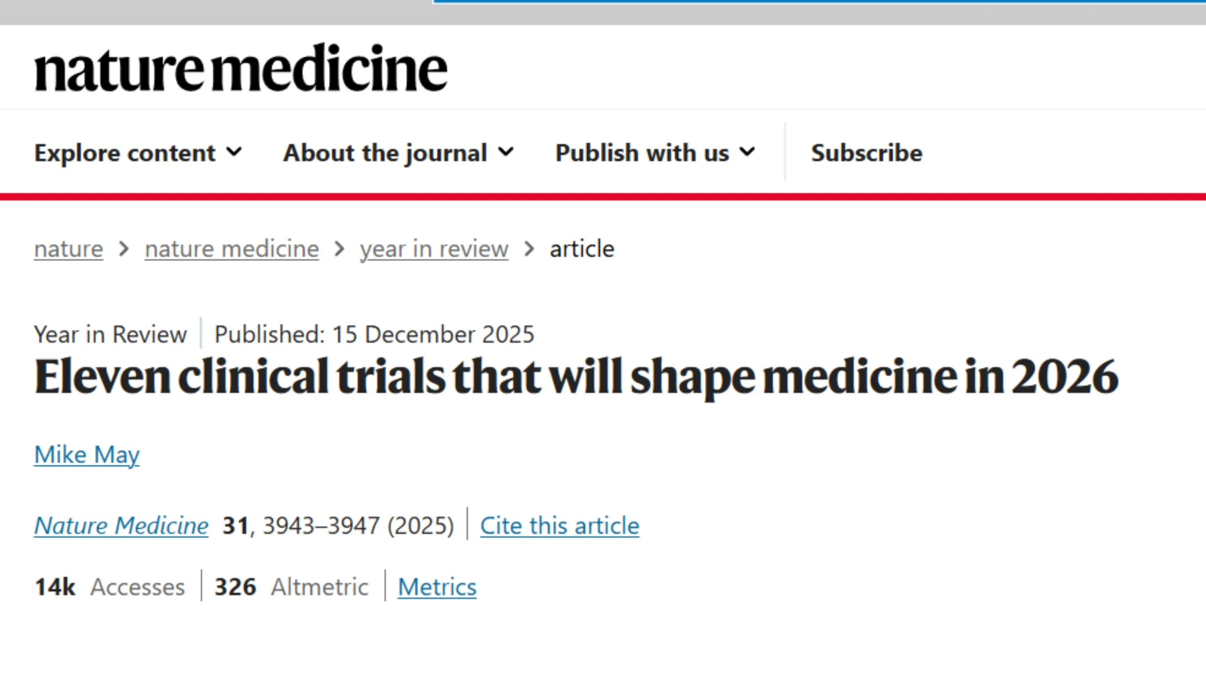 Daisuke Kotani: Oncology Highlights in 11 Clinical Trials that Will Shape Medicine in 2026