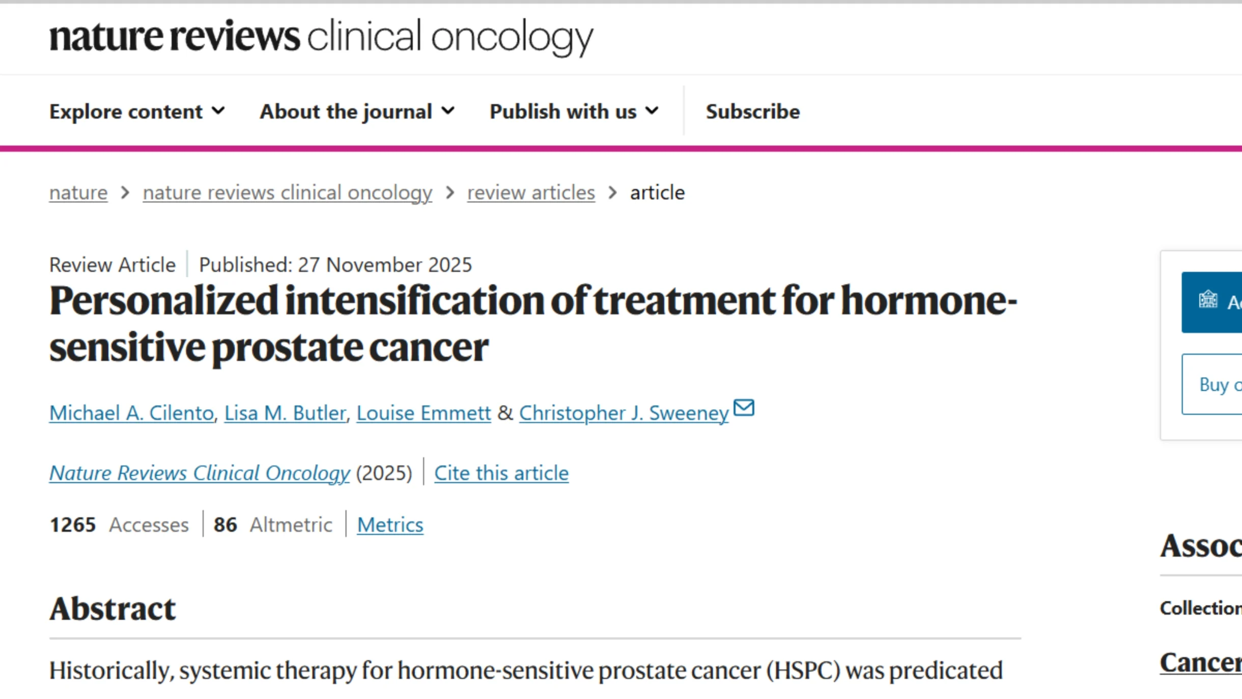 Diego A. Díaz-García: HSPC - Personalized Treatment Intensification 2 Diego A. Díaz-García: HSPC - Personalized Treatment Intensification