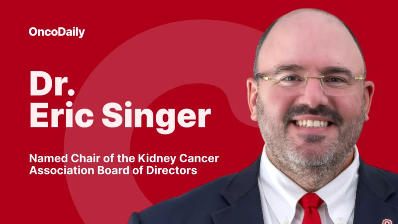 Dr. Eric Singer Named Chair of the Kidney Cancer Association Board of Directors