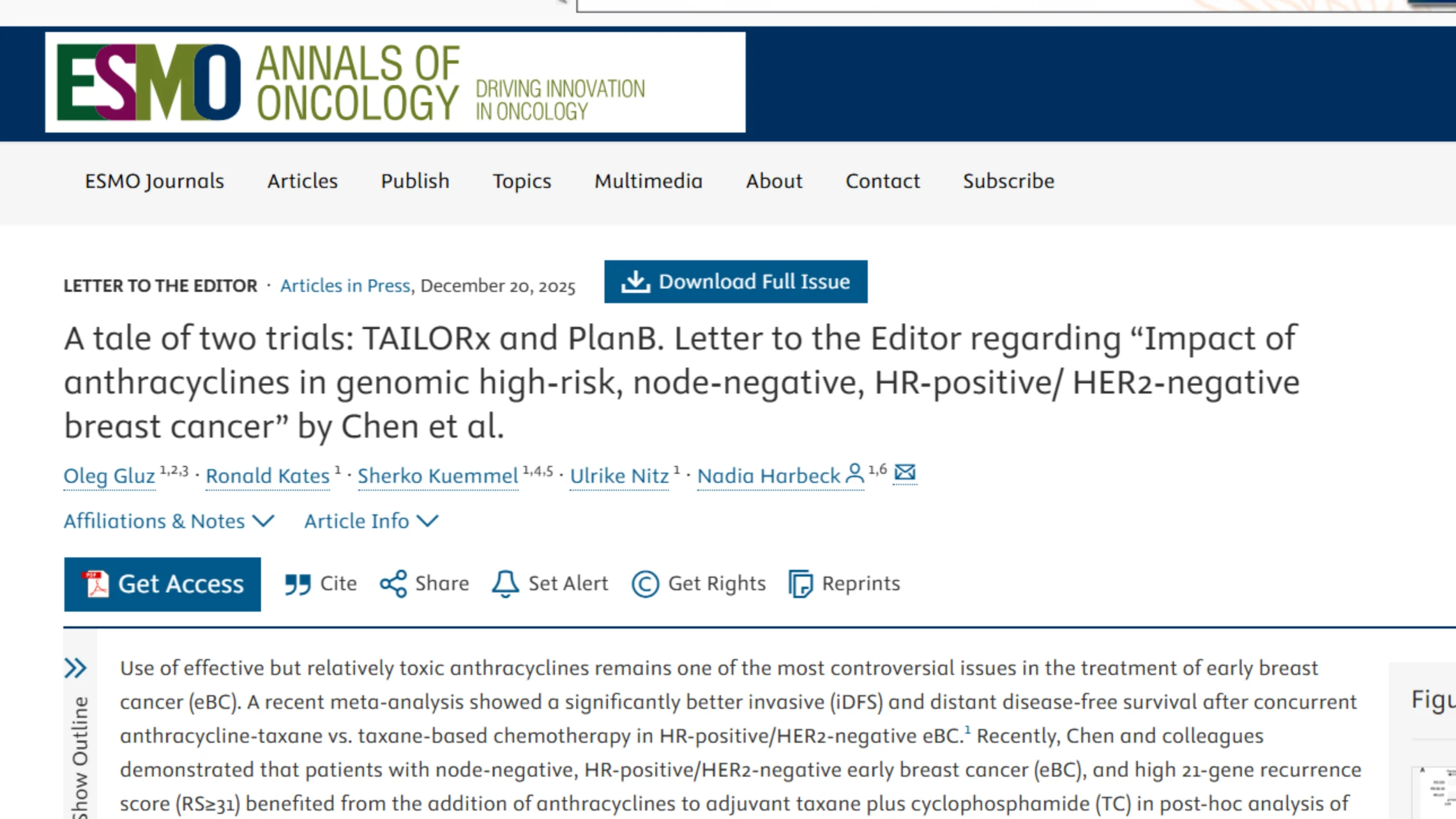 Sergio Cifuentes Canaval: Anthracyclines in early HR+/HER2– BC - Still a Role?