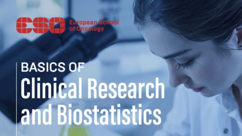 New Online Course on Clinical Research and Biostatistics for Oncology Professionals – ESO