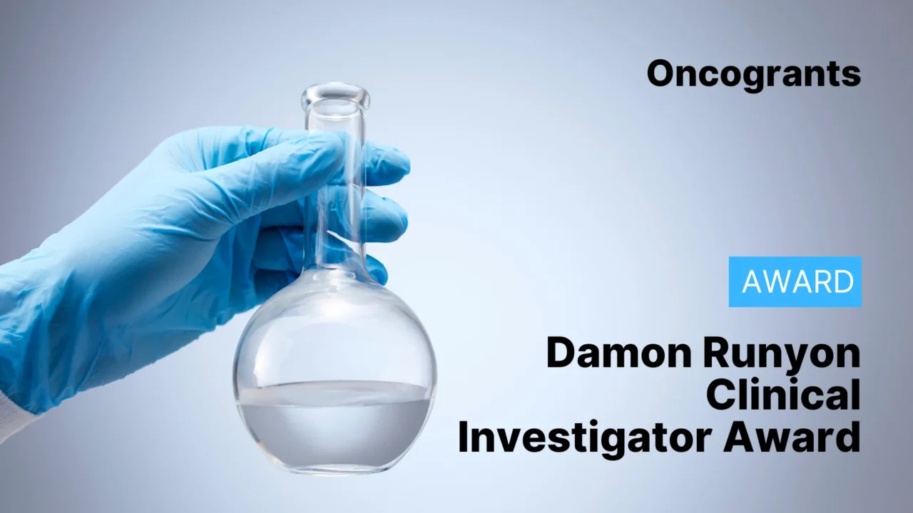 Damon Runyon Clinical Investigator Award