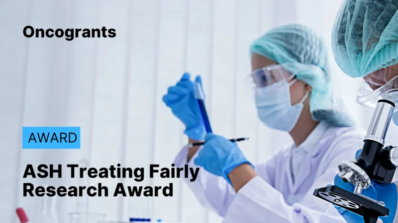 ASH Treating Fairly Research Award