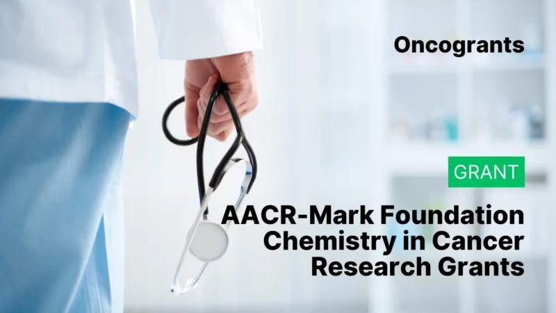 AACR-Mark Foundation Chemistry in Cancer Research Grants