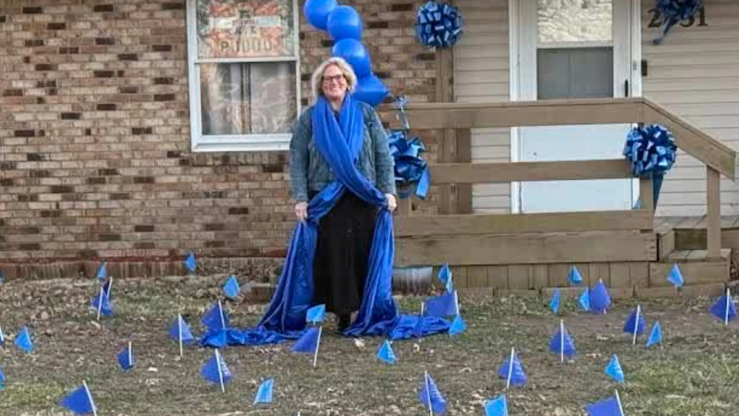 United in Blue Installation Raises Colorectal Cancer Awareness - Fight Colorectal Cancer