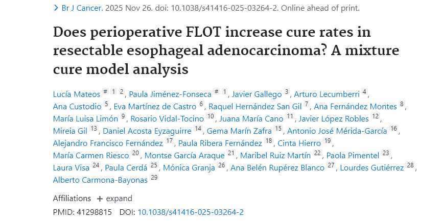 Esophageal Adenocarcinoma Perioperative FLOT 