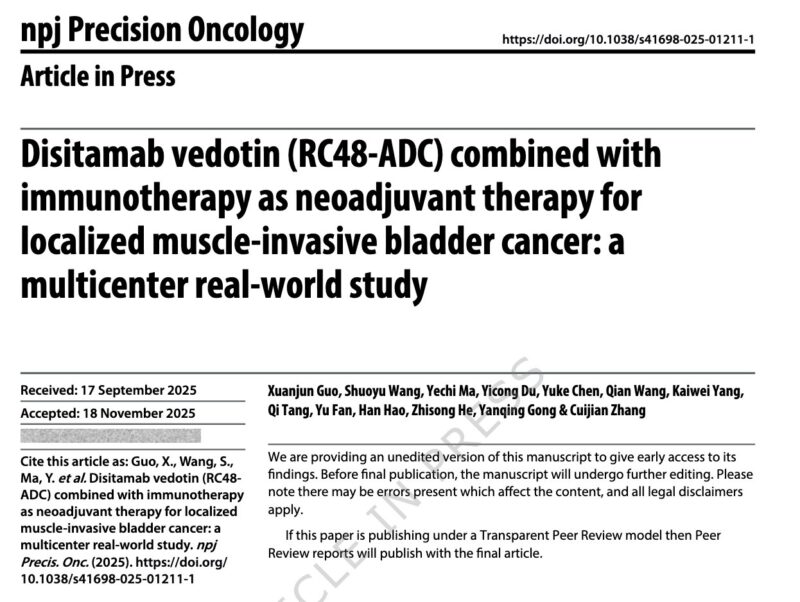 Enrique Grande: Real-World RC48 + PD-1 Shows Strong Activity in Localized MIBC 2 Enrique Grande: Real-World RC48 + PD-1 Shows Strong Activity in Localized MIBC