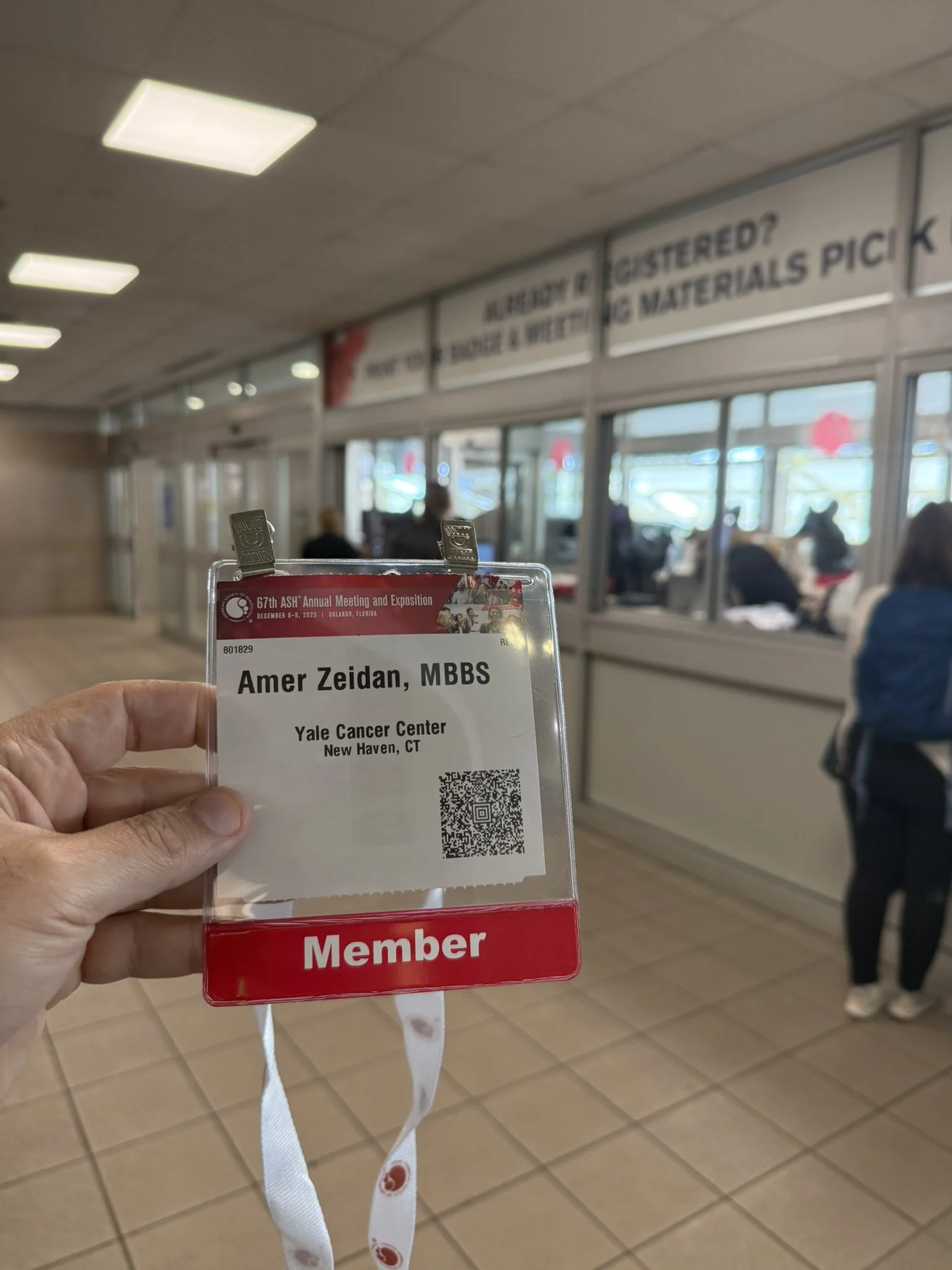 Amer Zeidan: Easiest Conference Badge Pickup at ASH25
