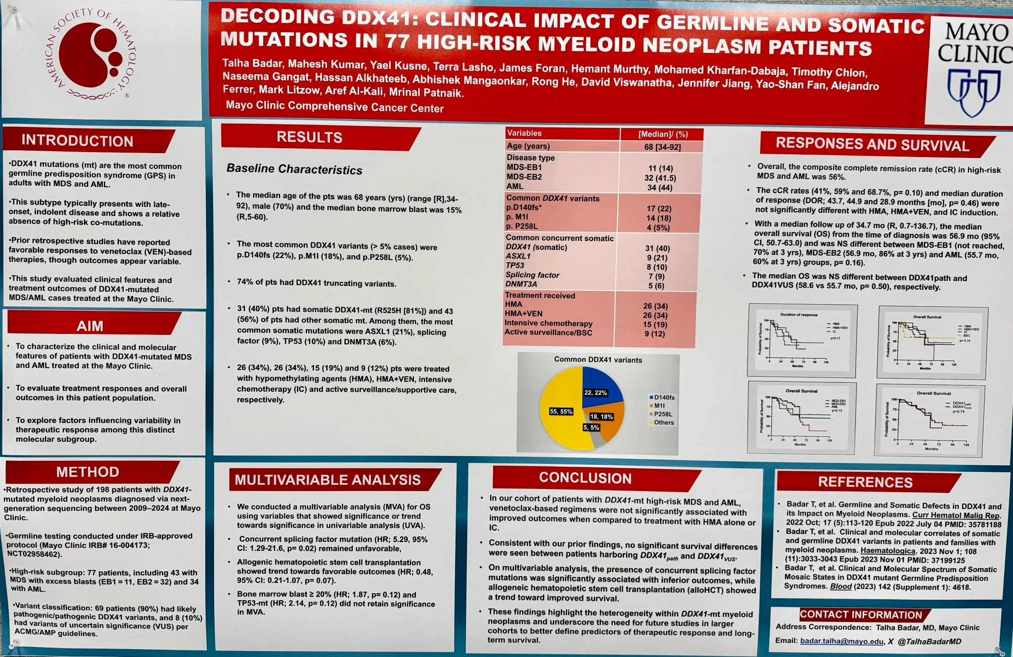 Talha Badar: ASH25 Highlights DDX41-Mutant HR-MDS and AML Insights