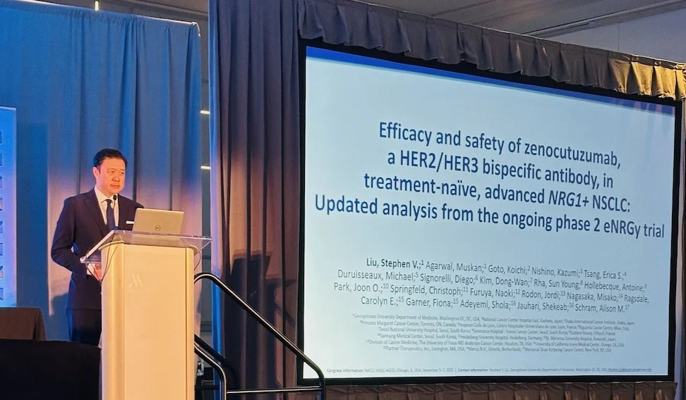 Stephen V Liu: Presenting an Update on the Phase II eNRGy Trial at NACLC 2025 2 Stephen V Liu: Presenting an Update on the Phase II eNRGy Trial at NACLC 2025