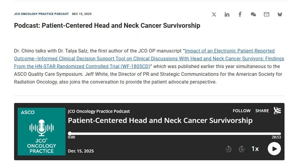 Fumiko L. Chino and Jeff White Discuss Patient-Centered Survivorship Oncology on ASCO Podcast