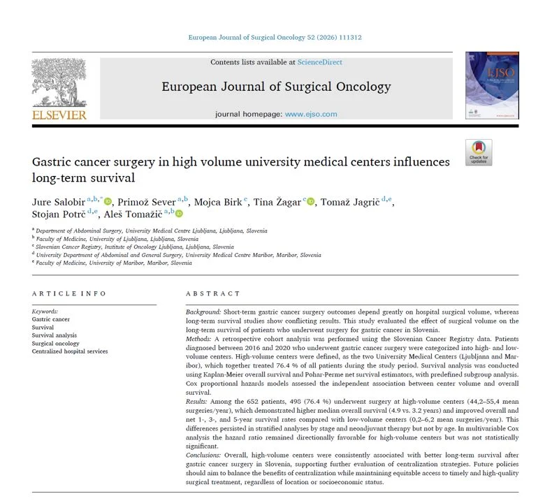 Gastric cancer surgery