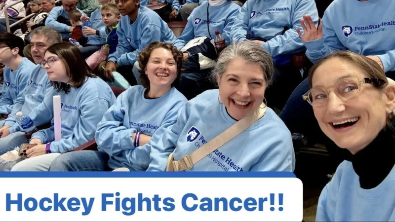 Giselle Sholler: Thanks to the Hershey Bears for a Great Hockey Fights Cancer Night for Penn State College of Medicine