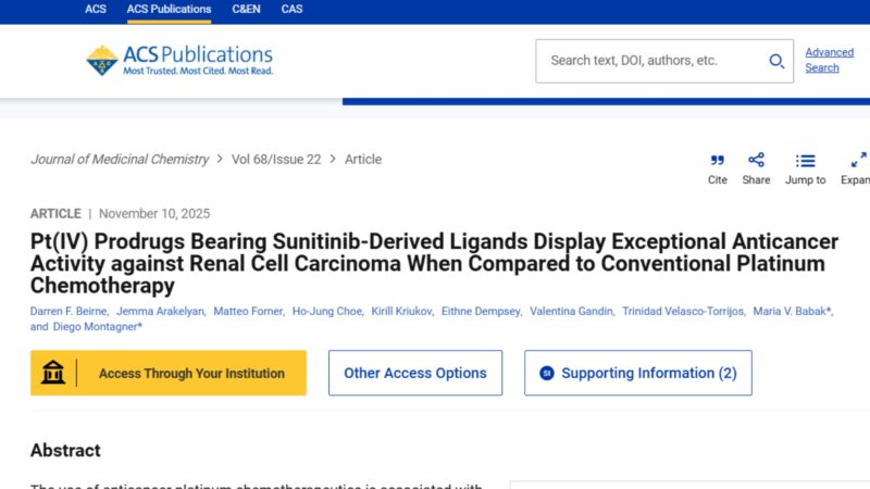 Jemma Arakelyan: Breakthrough Pt(IV) Prodrugs for Renal Cell Carcinoma