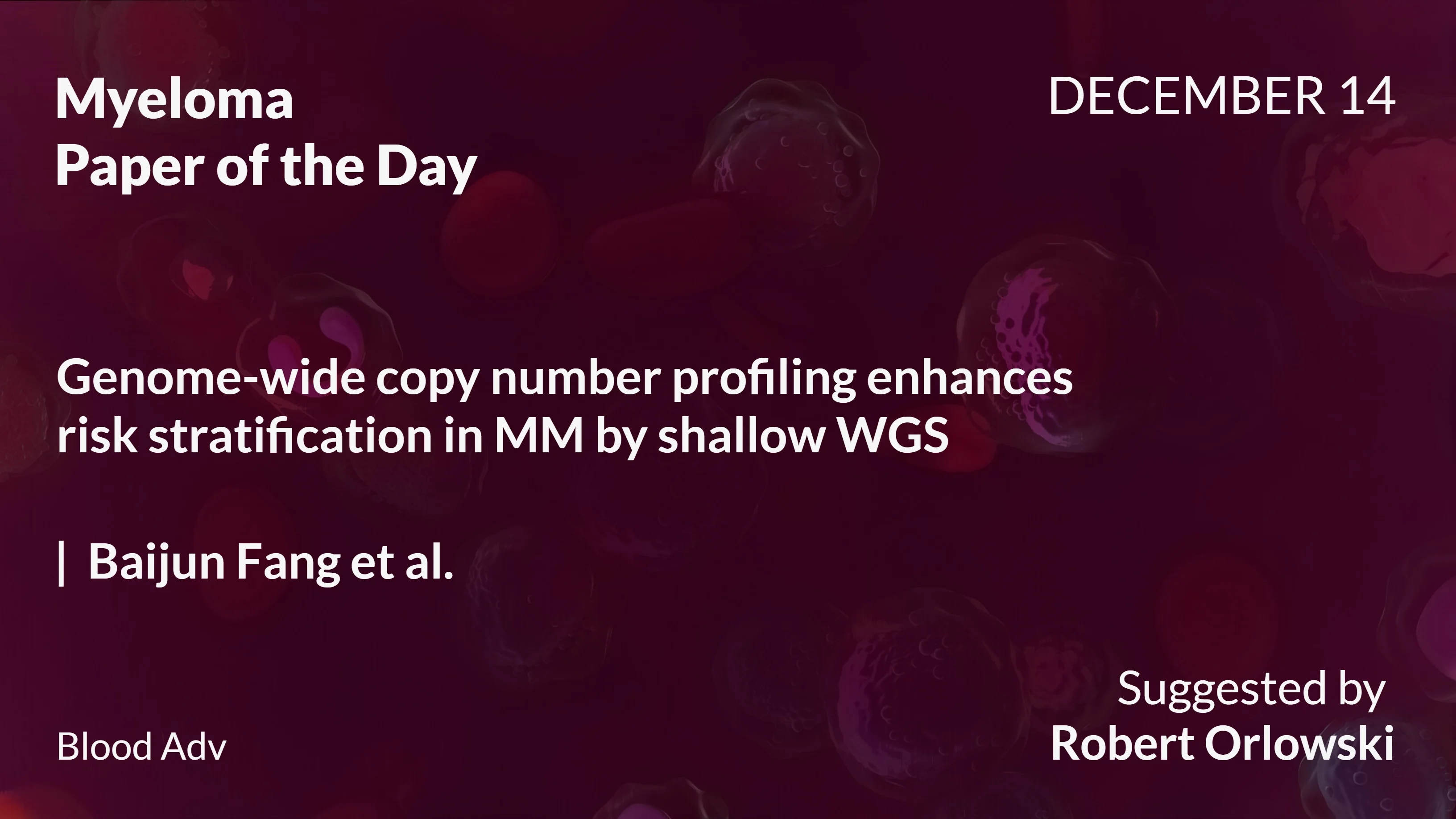 Myeloma Paper of the Day