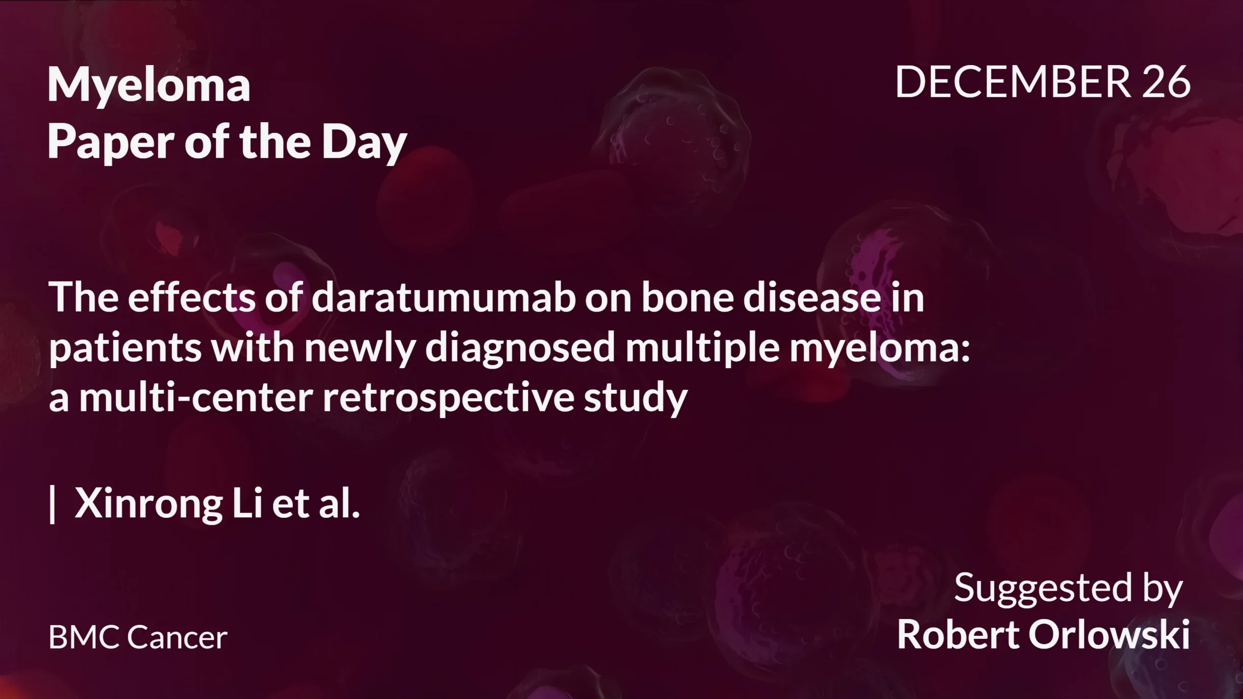 Myeloma Paper of the Day