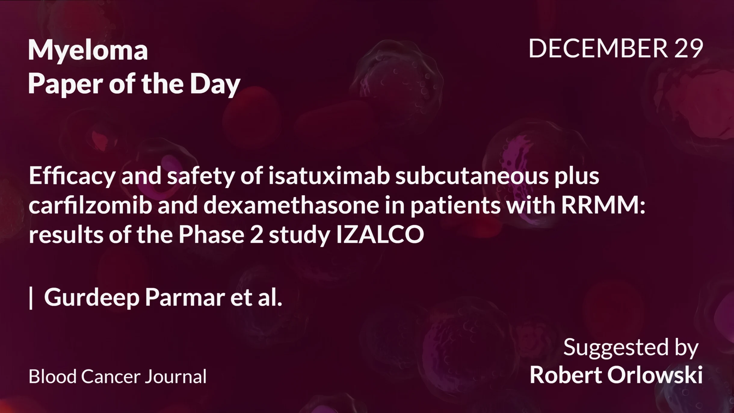 Myeloma Paper of the Day