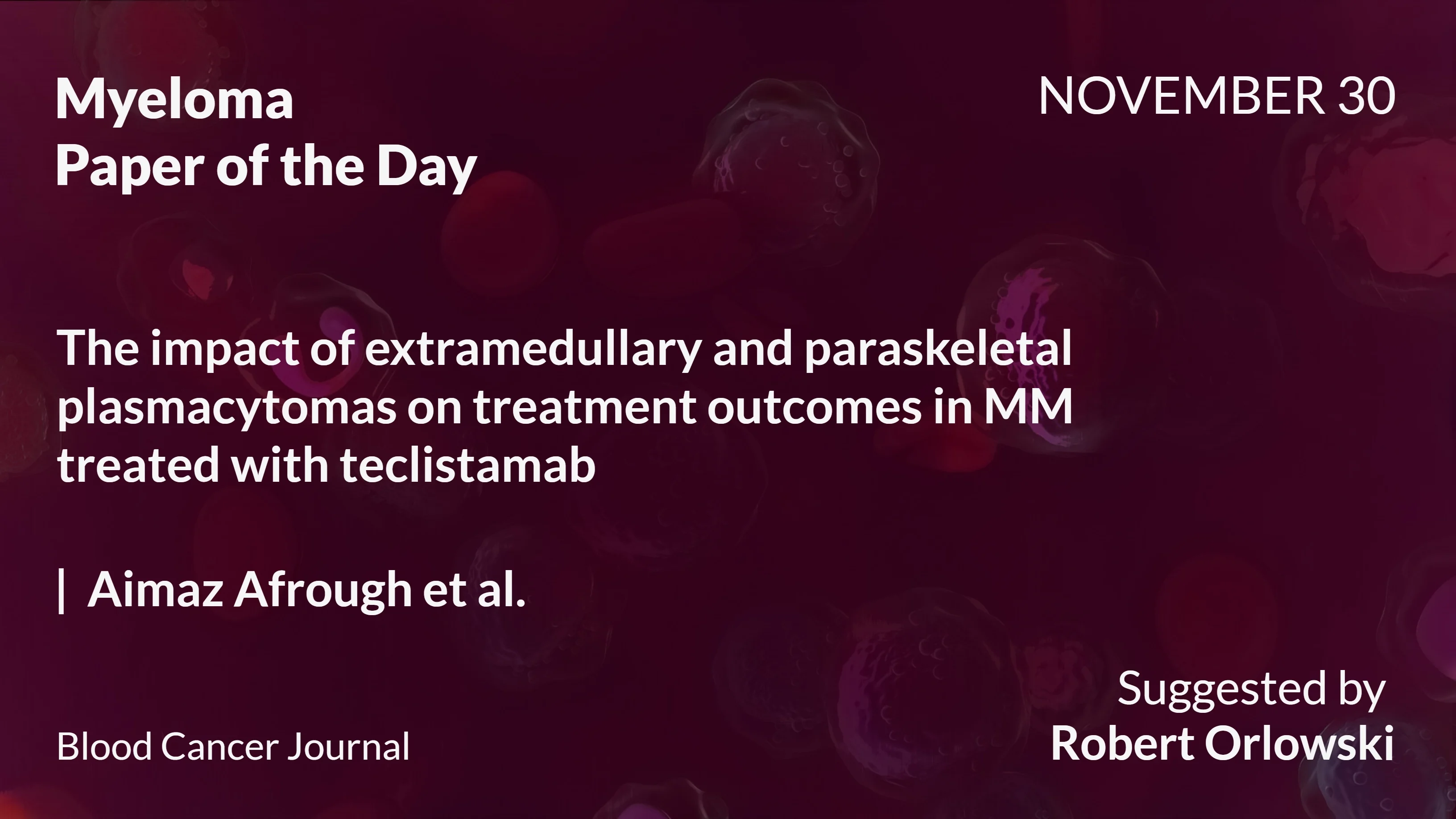 Myeloma Paper of the Day